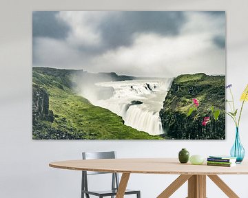 Chute d'eau de Gullfoss en Islande paysage sur Sjoerd van der Wal Photographie