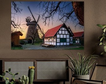 Windmühle und Fachwerk Südhemmern von Marita Autering