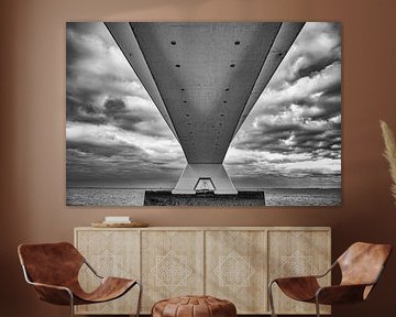 Zeeland Bridge from below. by Ron van der Stappen