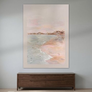 'Beach of Memories' | Abstract beach, sea, coastal landscape by Ceder Art