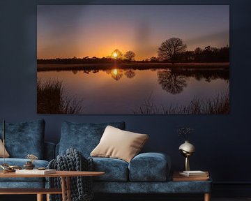 Double sunset over the water by KB Design & Photography (Karen Brouwer)