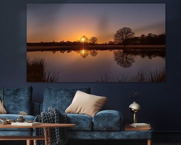 Dubbele zonsondergang boven het water van KB Design & Photography (Karen Brouwer)