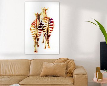 Zebras, in Grafiken von Gert Hilbink