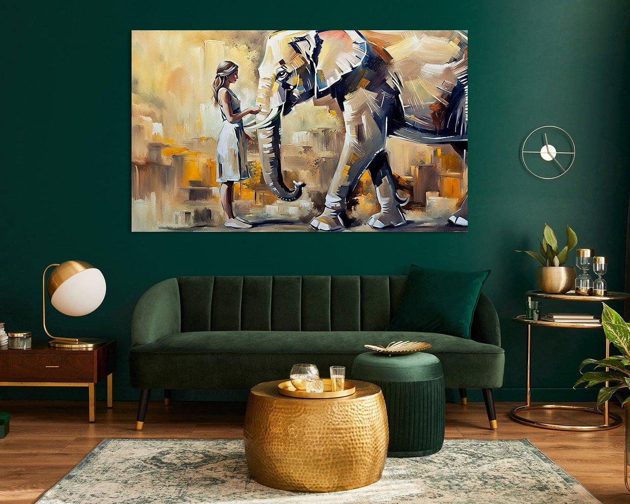 Example of the artwork in a room