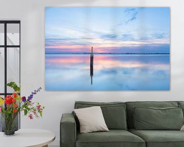 Serene zonsondergang aan het Schildmeer in pasteltinten van KB Design & Photography (Karen Brouwer)