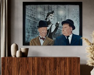 Laurel and Hardy Schilderij 2 van Paul Meijering