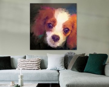 Cavalier King Charles Spaniel, dog portrait - The dog collection by MadameRuiz