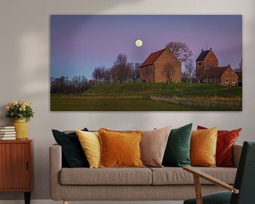 Full moon in Ezinge by Henk Meijer Photography