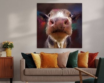 Hallo Kuh, Kuhkopf aus der Kollektion The Cow von MadameRuiz