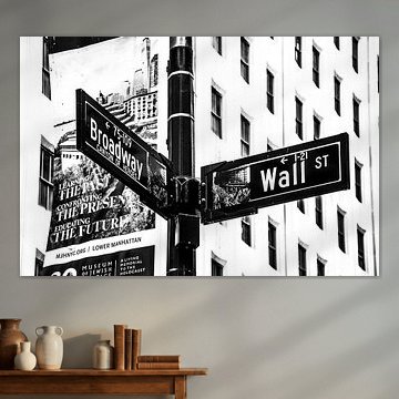 La métropole de New York avec Broadway et Wall Street