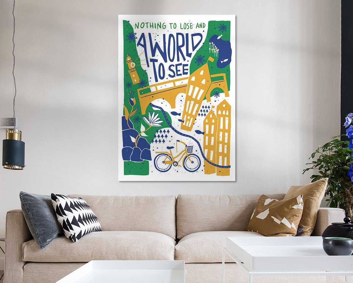 Example of the artwork in a room