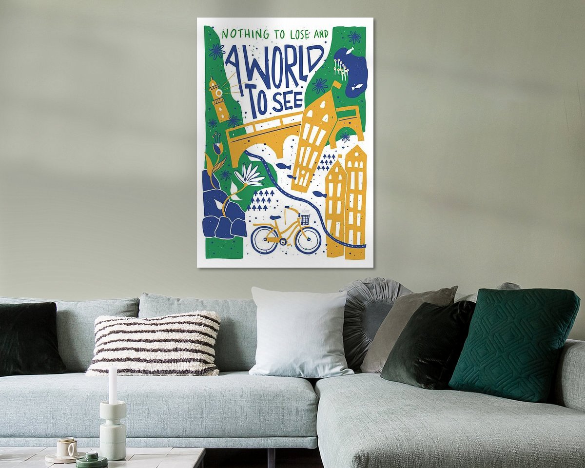 Example of the artwork in a room