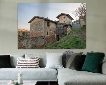 Vervallen huisje in Montechiaro d'Asti, Piemonte, Italië