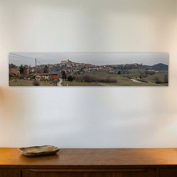 Panorama of Cortanze, Piedmont, Italy