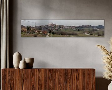 Panorama van Cortanze, Piemonte, Italië