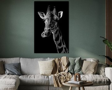 Schilderij Giraffe van Jeffrey Hensen