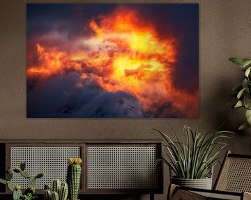 Berge in Flammen von Andreas Föll