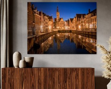 Blauw uur in Brugge