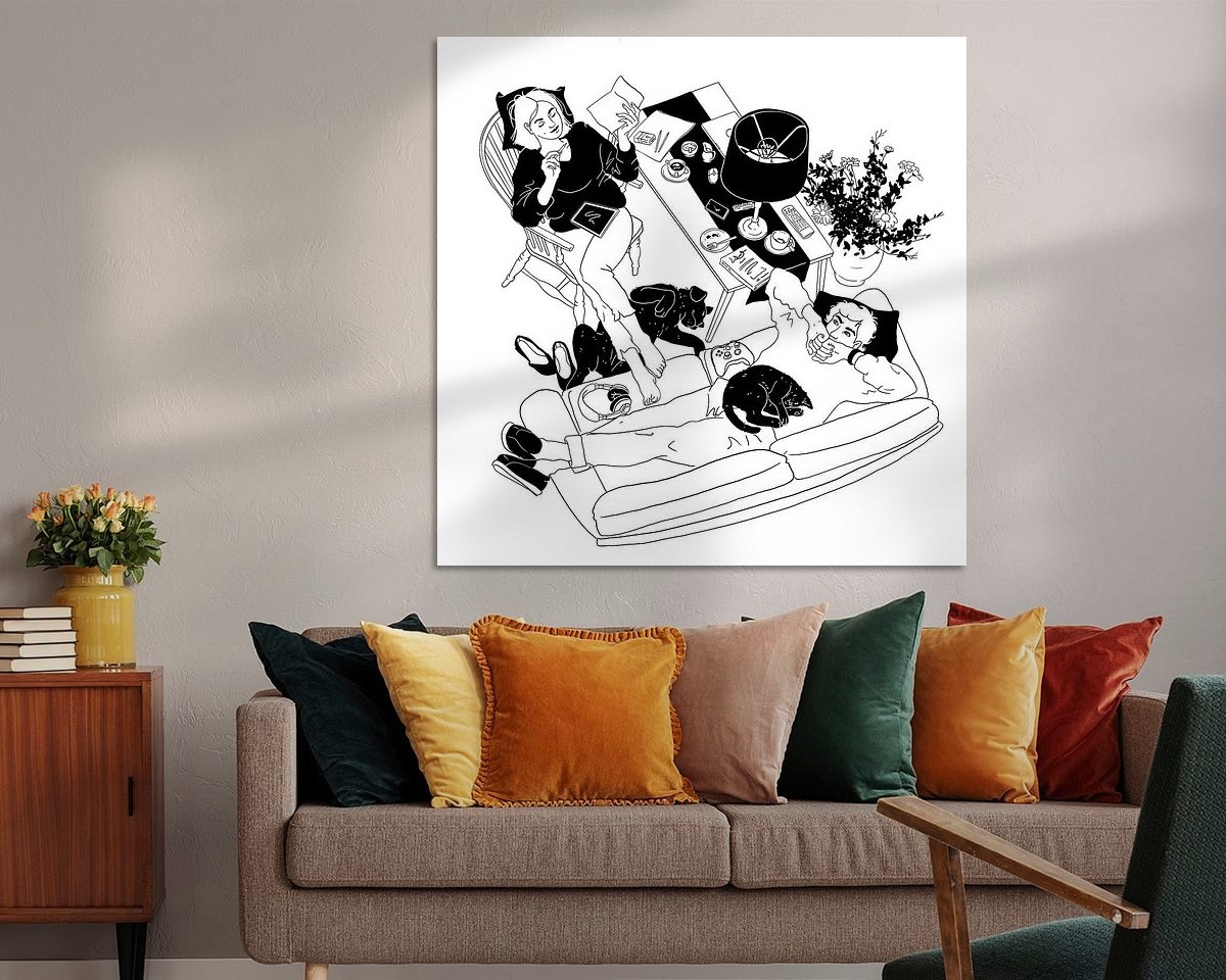 Example of the artwork in a room