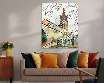 Kandinsky rencontre Marseille, motif 2 sur zam art