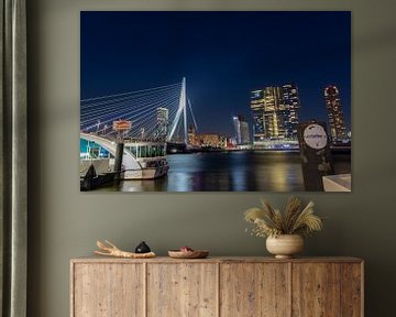 Erasmusbrücke Rotterdam von Bernouw Fotografie