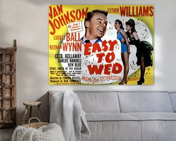 Filmposter Easy to Wed  met Lucille Ball.