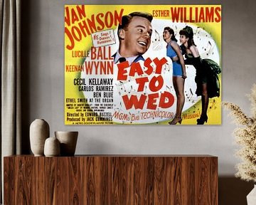 Filmposter Easy to Wed  met Lucille Ball. van Brian Morgan