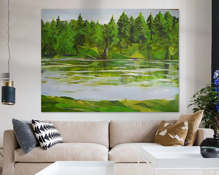 Example of the artwork in a room