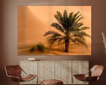Palmboom in de woestijn van Anita Loos