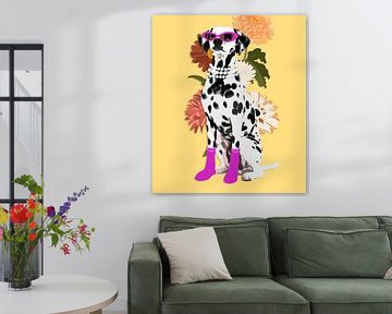 Summer Dog van Gisela - Art for you