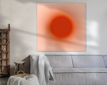 Warme Zon Abstract Minimalisme van Mad Dog Art