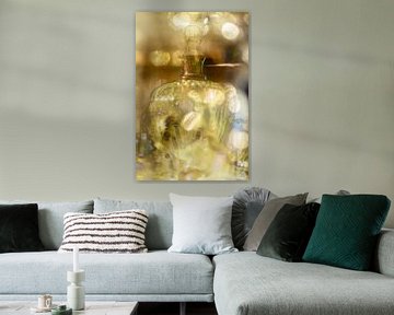 Fantasy Champagne Bubbles. Goud in Digital Art van Alie Ekkelenkamp