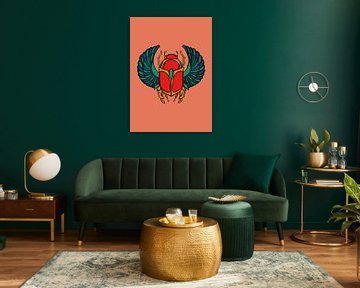 Khepri, de Egyptische scarabee van Hilde Remerie Photography and digital art
