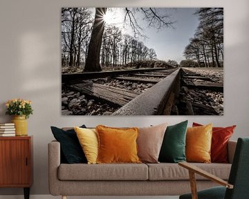 Camp Westerbork railroad tracks by FinePixel