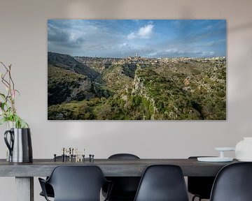 Matera - View of the ravine and Sassi. by Teun Ruijters