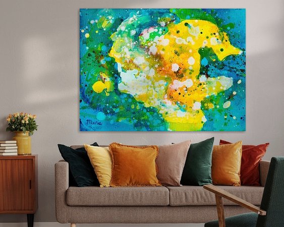 Example of the artwork in a room