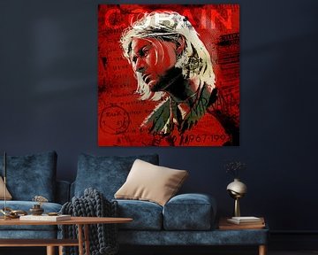Kurt Cobain Nirvana van Rene Ladenius Digital Art