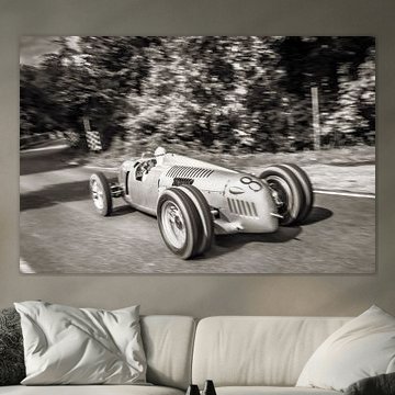 Auto Union Grand Prix Rennwagen Typ C V16 in schwarz und weiß