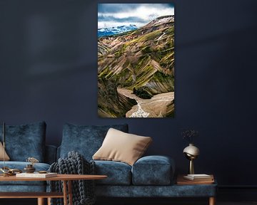 Landmannalaugar bunte Berge in Island von Sjoerd van der Wal Fotografie