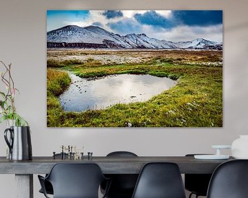 Rivière thermale à Landmannalaugar, Islande sur Sjoerd van der Wal Photographie