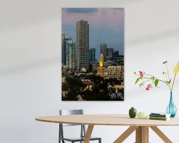Tel Aviv Centrum bij zonsondergang van Winne Köhn