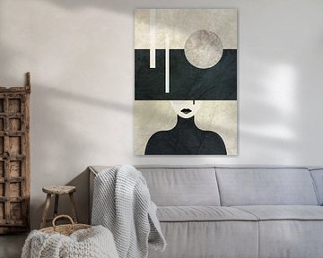 Abstract portrait by Mirjam Duizendstra