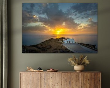 Landschaft mit Sonnenaufgang am Meer von Fotos by Jan Wehnert