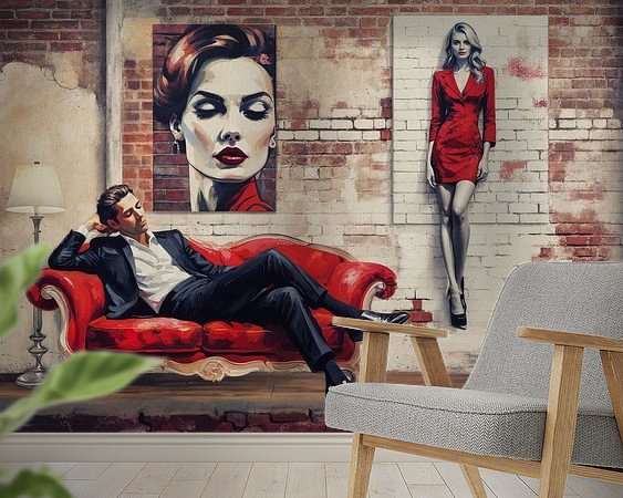 Example of the artwork in a room