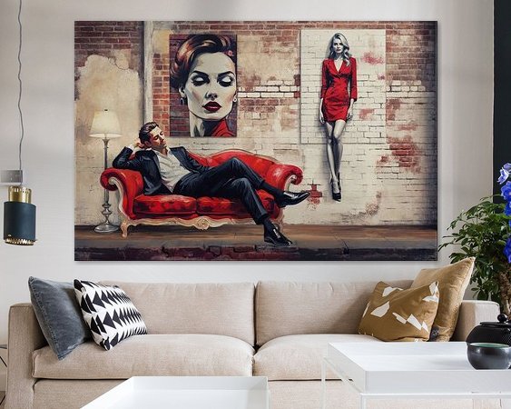 Example of the artwork in a room