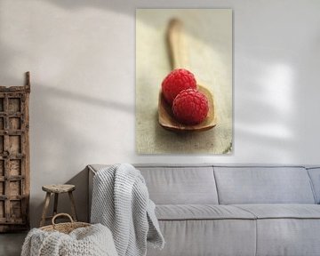 Süße Himbeeren Rustikales Küchenbild van Tanja Riedel