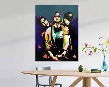 Nirvana de legendes in pop-art poster van miru arts