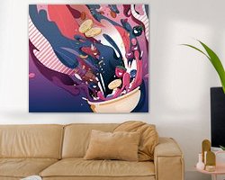 Example of the artwork in a room