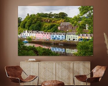 Kleurrijke huizen in Portree van Henk Meijer Photography