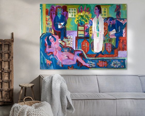 Example of the artwork in a room